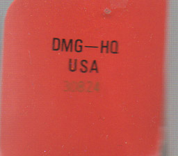 Chase H.Q. USA Inner flap of the box