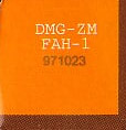 Taz Mania FAH-1 Inner flap of the box