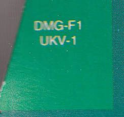 F-1 Race UKV-1 Inner flap of the box