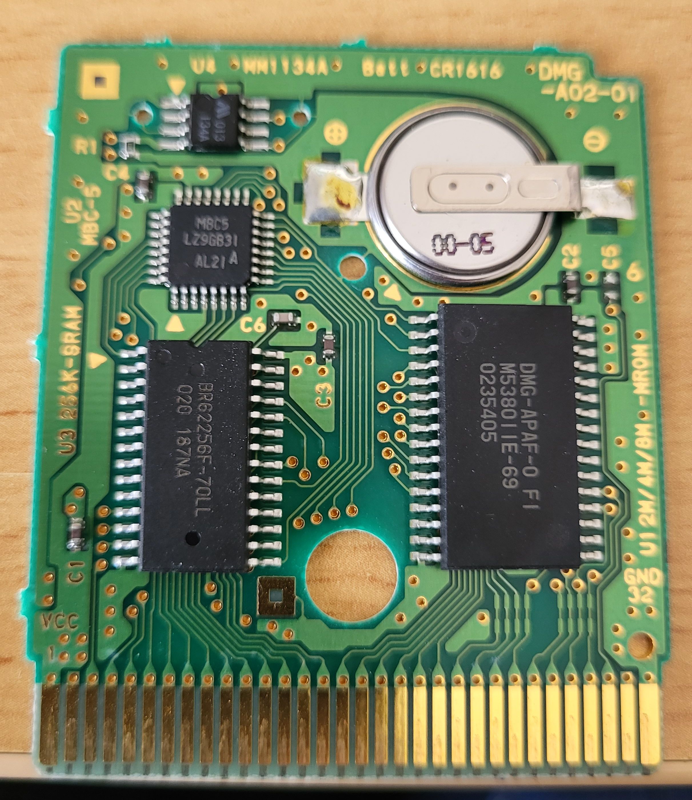 Pokemon Version Rouge NFRA-3 PCB