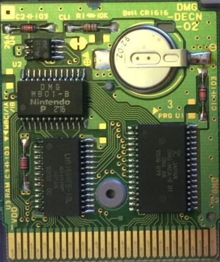 Metroid II Return of Samus FRG-1 PCB