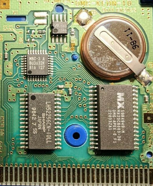 Pokemon : Blue Version USA PCB