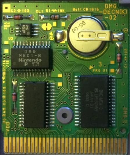 Metroid II Return of Samus FRG-2 PCB