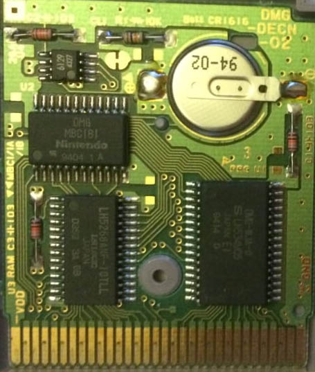 Wario Land: Super Mario Land 3 FRG-1 PCB