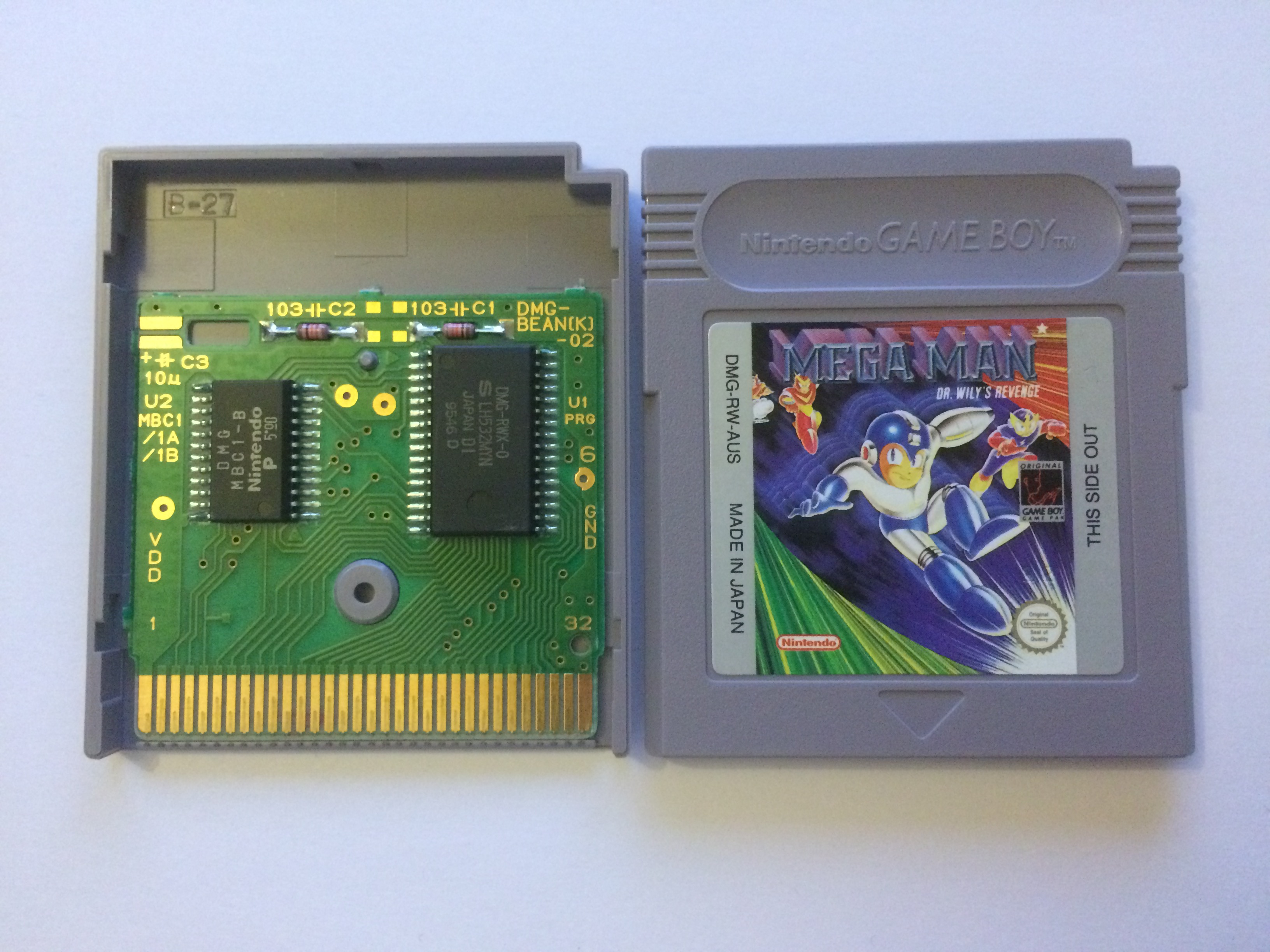 Mega Man Dr. Wily's Revenge AUS-1 PCB