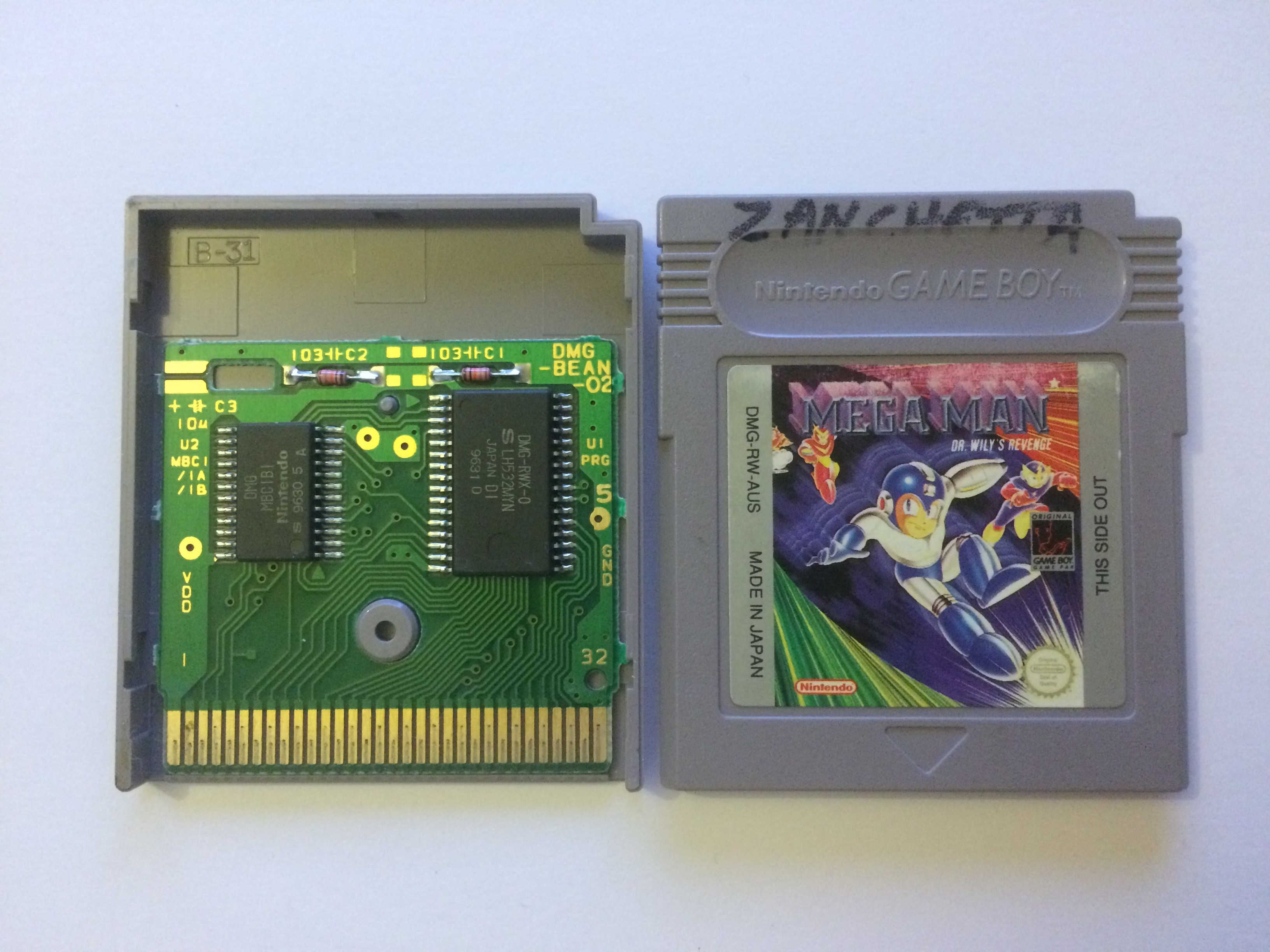 Mega Man Dr. Wily's Revenge AUS-1 PCB