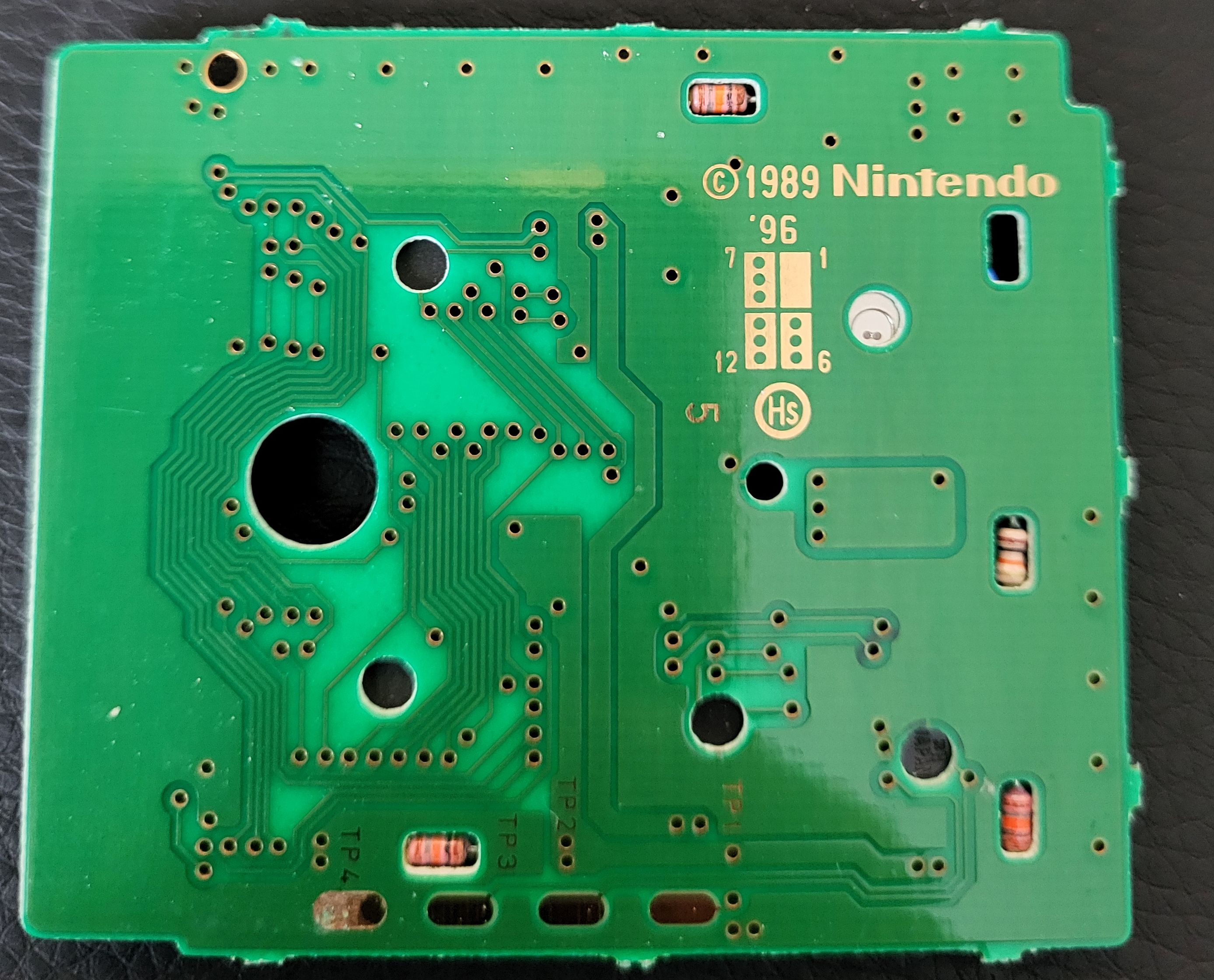 Kirby's Block Ball GPS Back of the PCB