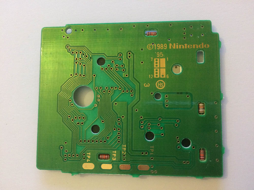 Kirby's Dream Land 2 FAH Back of the PCB