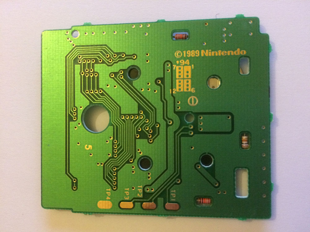 Kirby's Pinball Land FRG-1 Back of the PCB