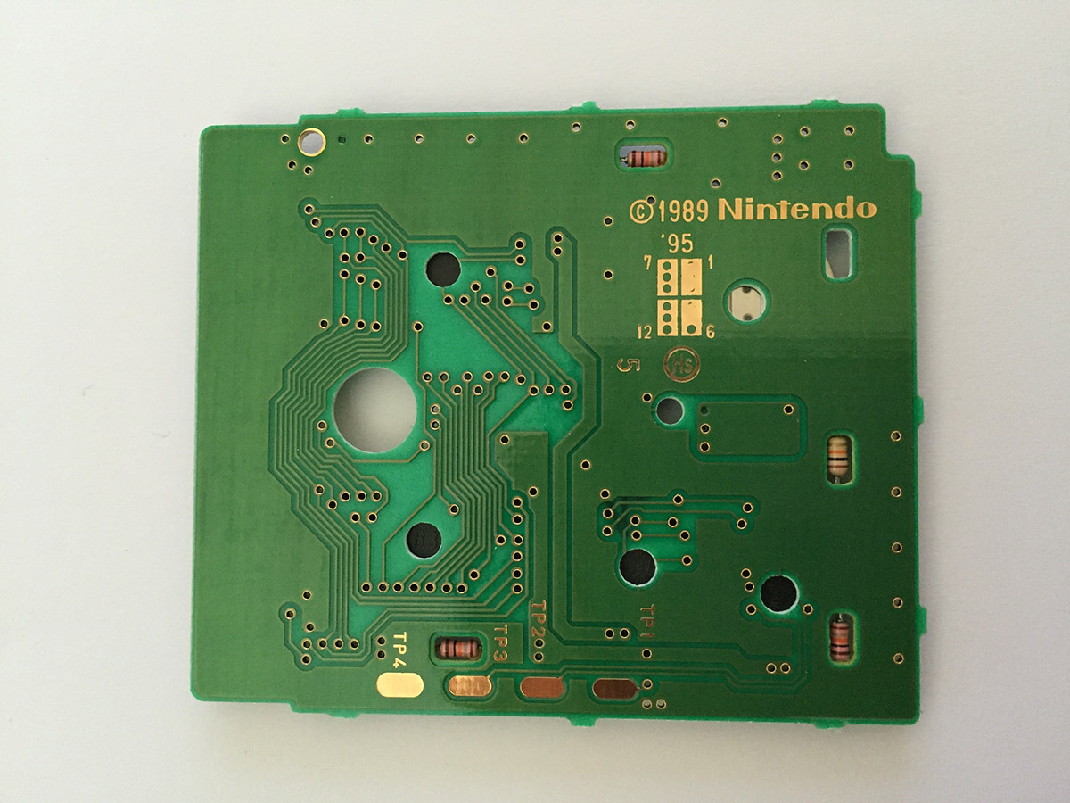 Mario's Picross AUS Back of the PCB