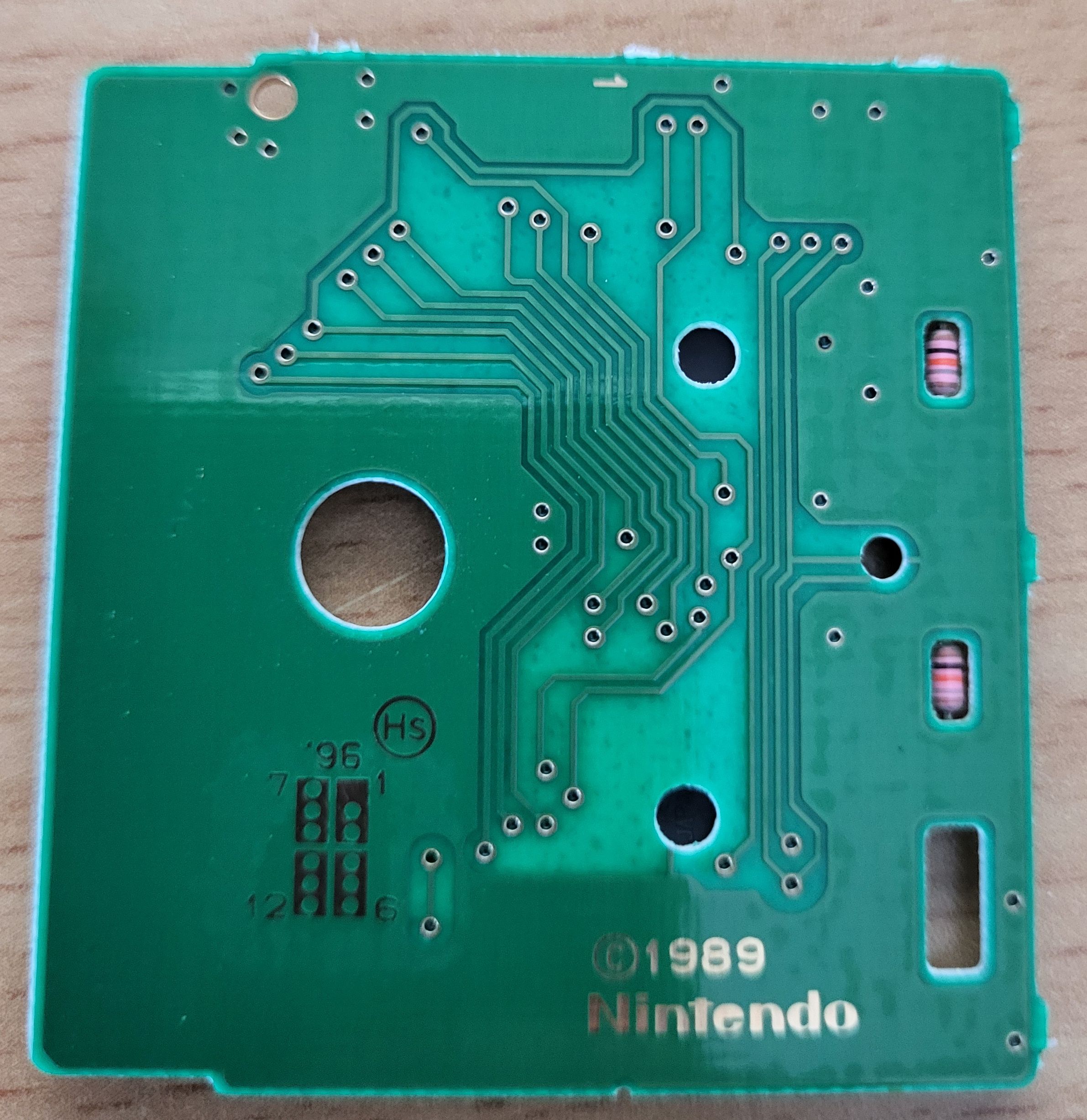 NHL 96 USA Back of the PCB