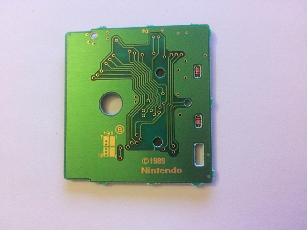 Nintendo World Cup FRG Back of the PCB