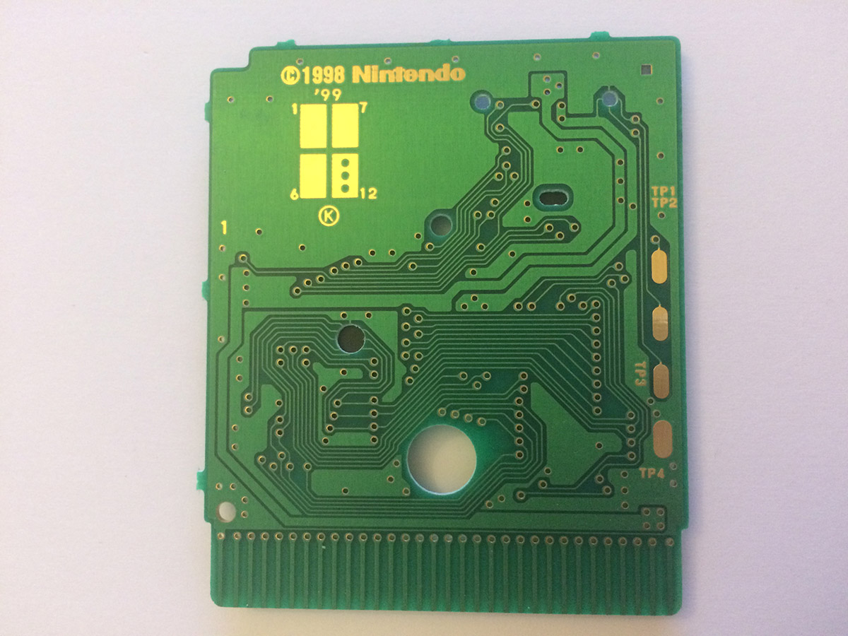 Pokemon Version bleue NFRA-1 Back of the PCB