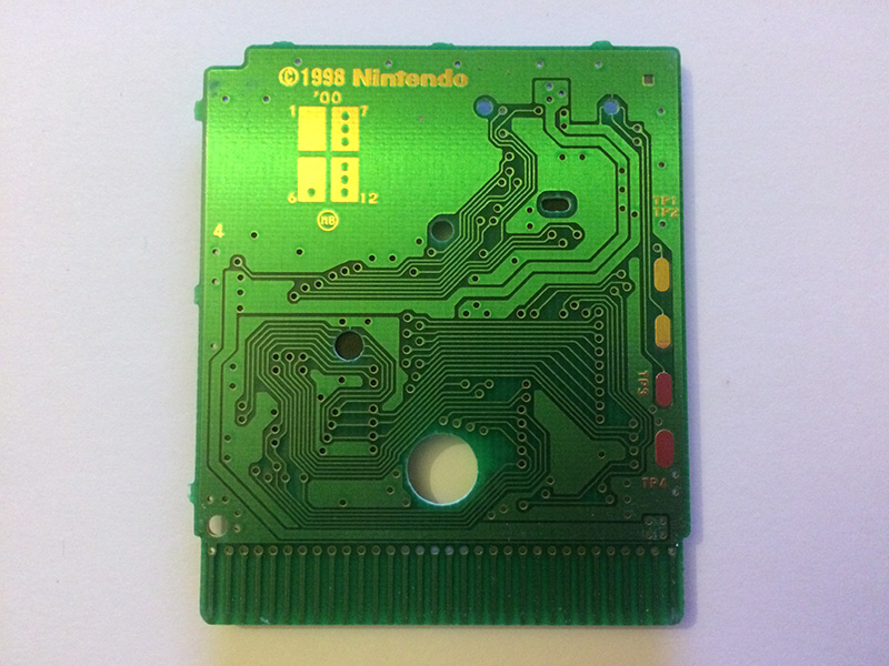 Pokemon Edition Speciale Pikachu Version Jaune NFRA Back of the PCB