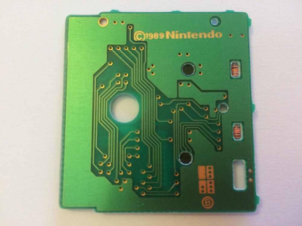 Super Mario Land USA Back of the PCB