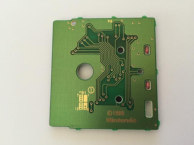 Batman the Video Game NOE Back of the PCB