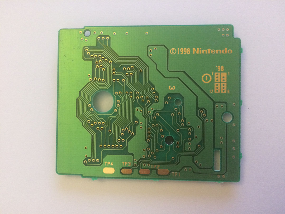 Wario Land II NFAH Back of the PCB