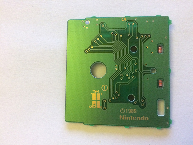 Yogi Bear's Gold Rush EUR Back of the PCB