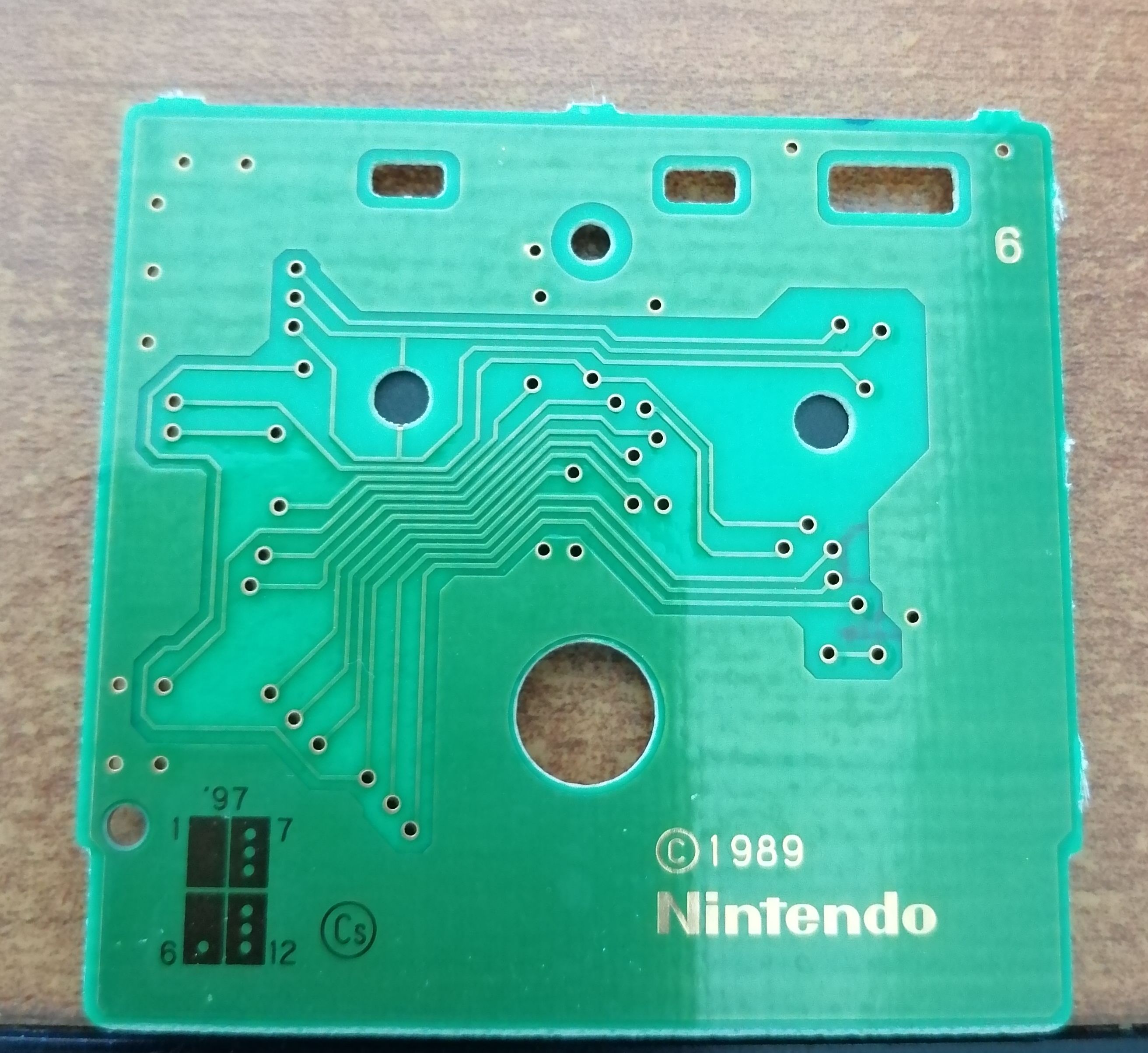 Tetris Attack NFAH Back of the PCB