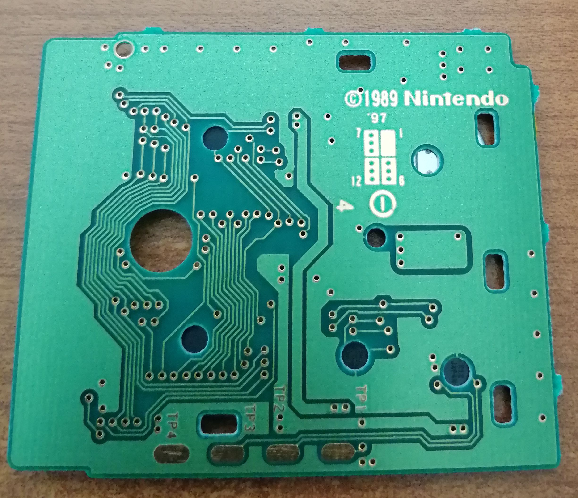 Game Boy Gallery 2 AUS Back of the PCB