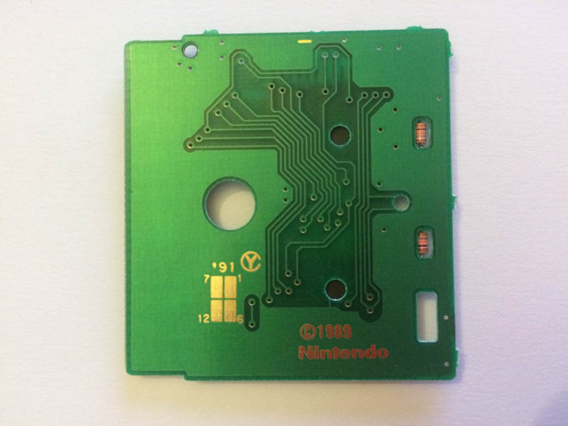 Blaster Master Boy USA Back of the PCB