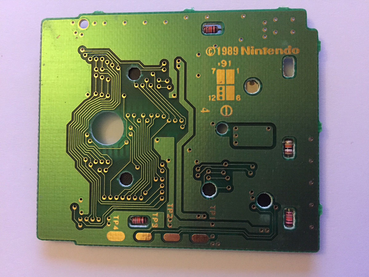 Metroid II Return of Samus CAN Back of the PCB