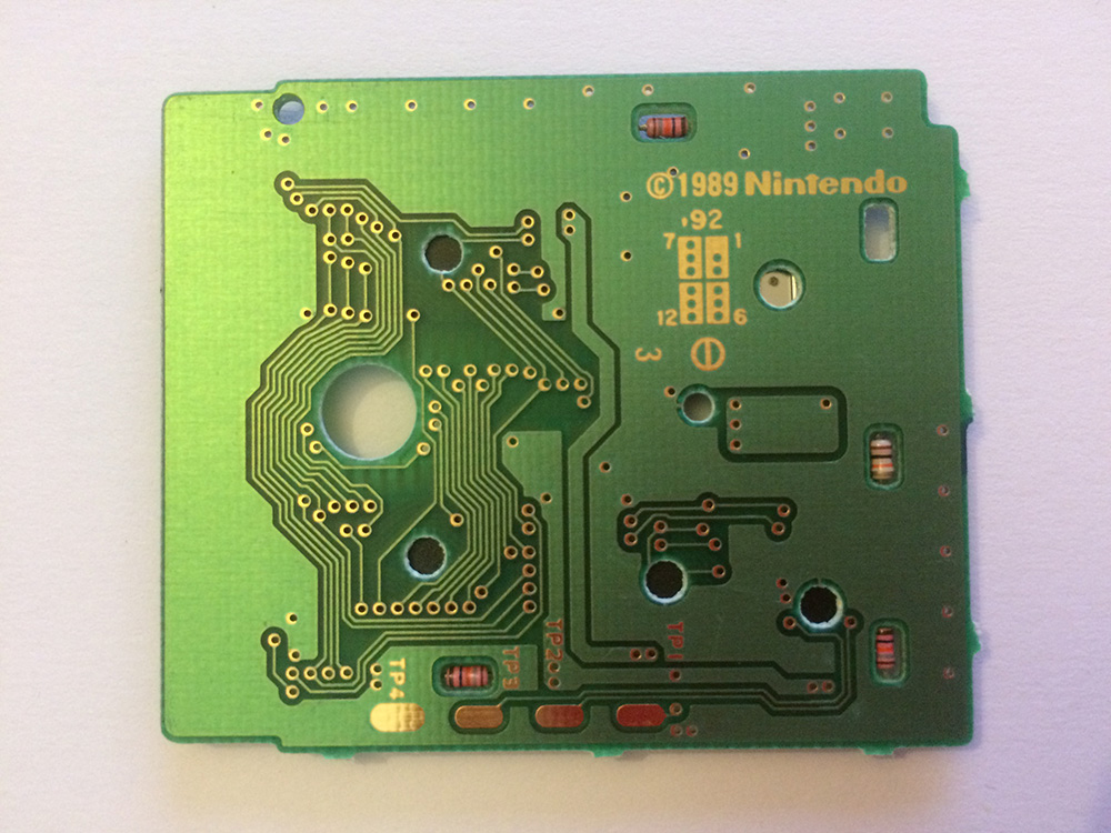 Metroid II Return of Samus FRG-1 Back of the PCB