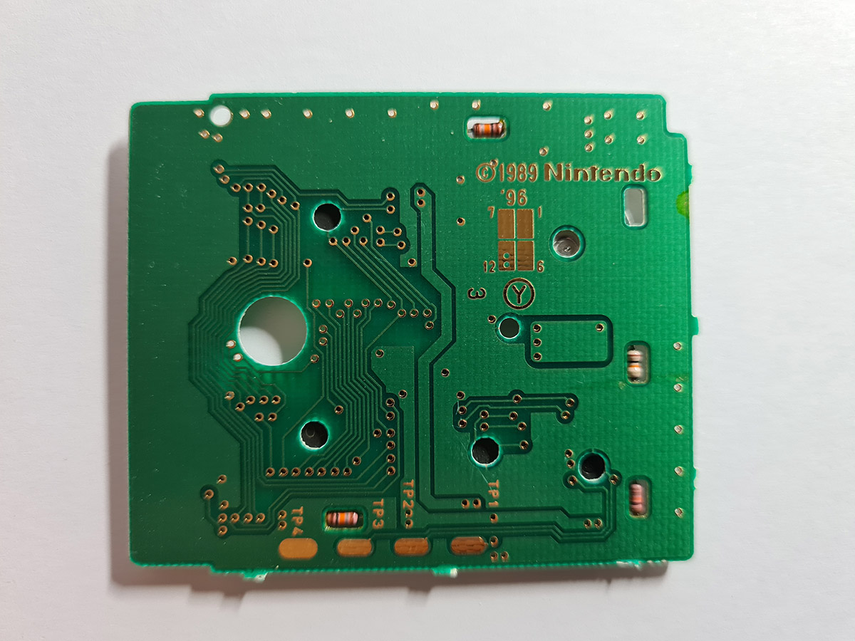 Mario no Picross JPN Back of the PCB