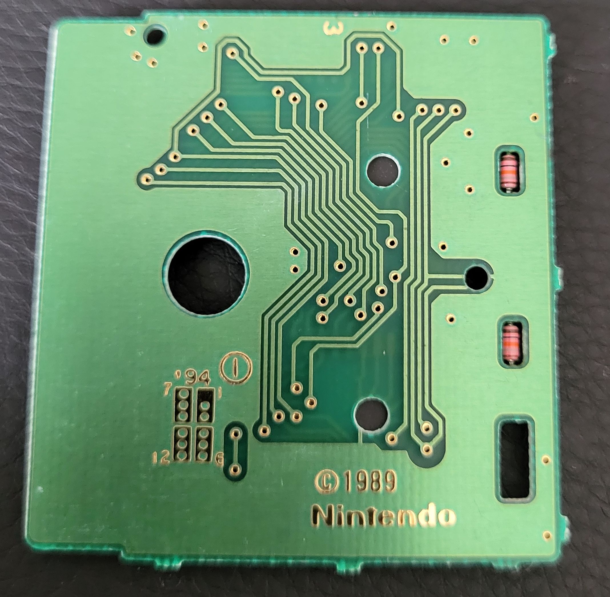 Simpsons Bart & the Beanstalk (the) FAH Back of the PCB