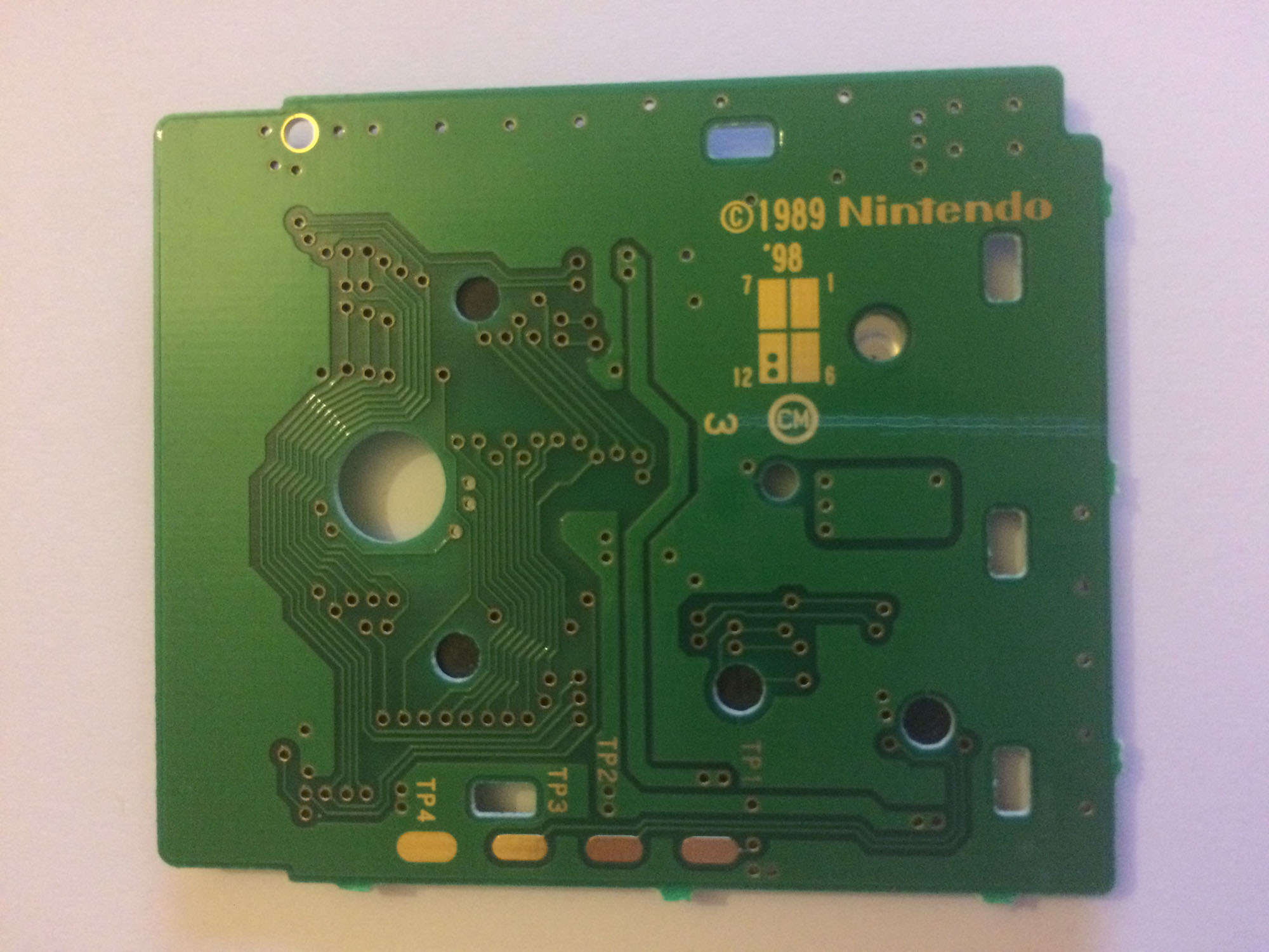 Game & Watch Gallery NITA Back of the PCB