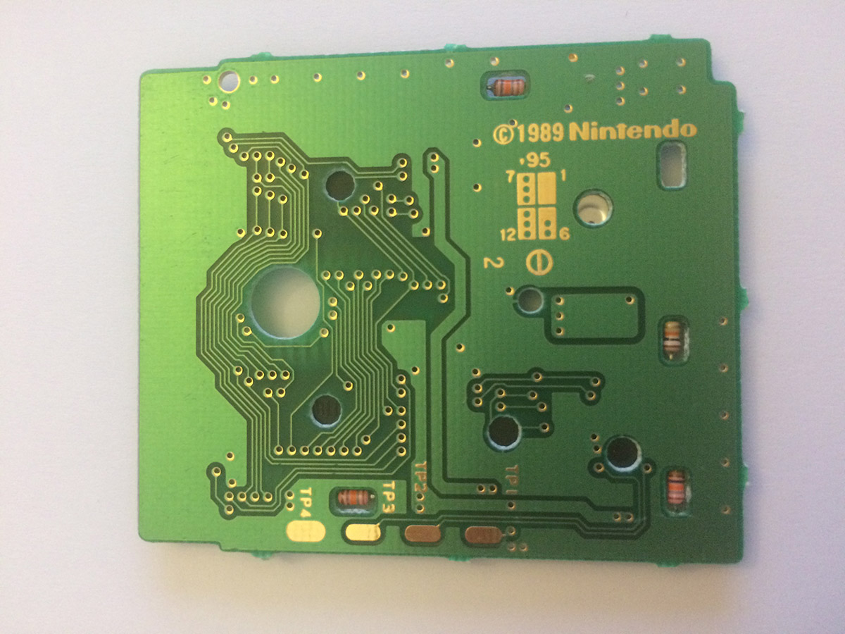 Mario's Picross NNOE-1 Back of the PCB