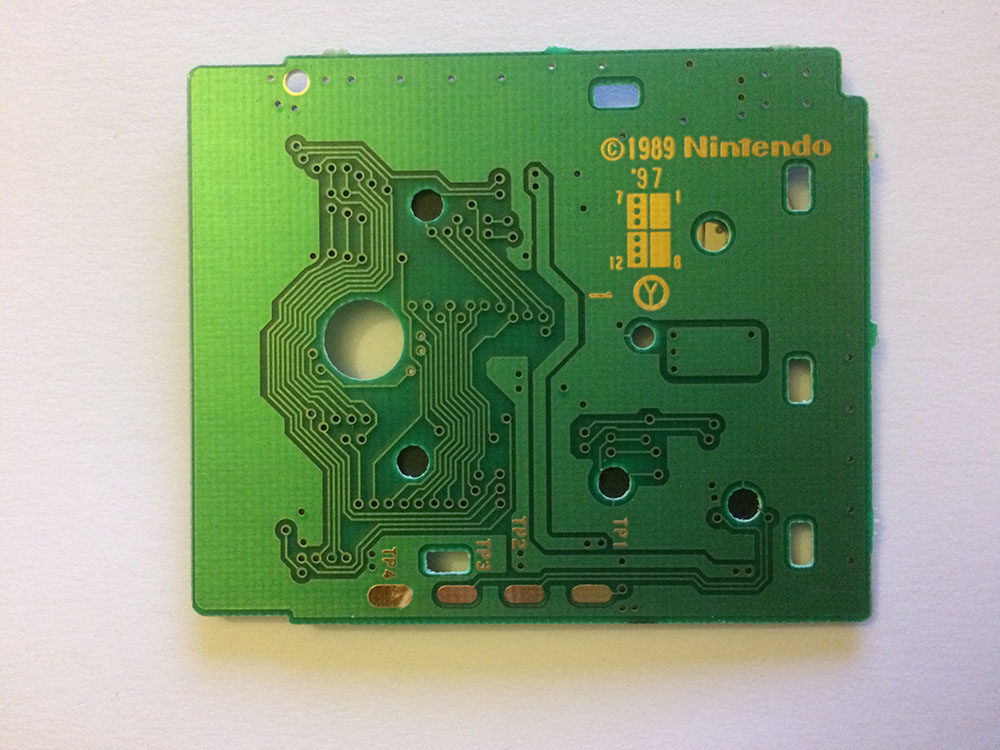 San Goku Shi Game Boy Han JPN-1 Back of the PCB