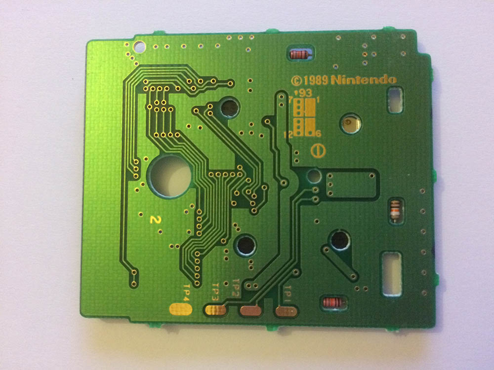 Mystic Quest HOL-1 Back of the PCB