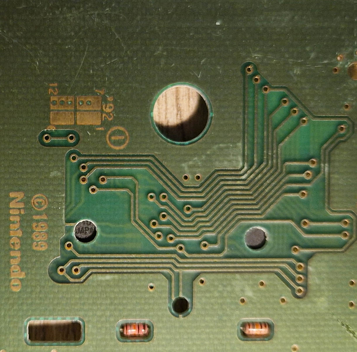 Pac-Man FAH Back of the PCB