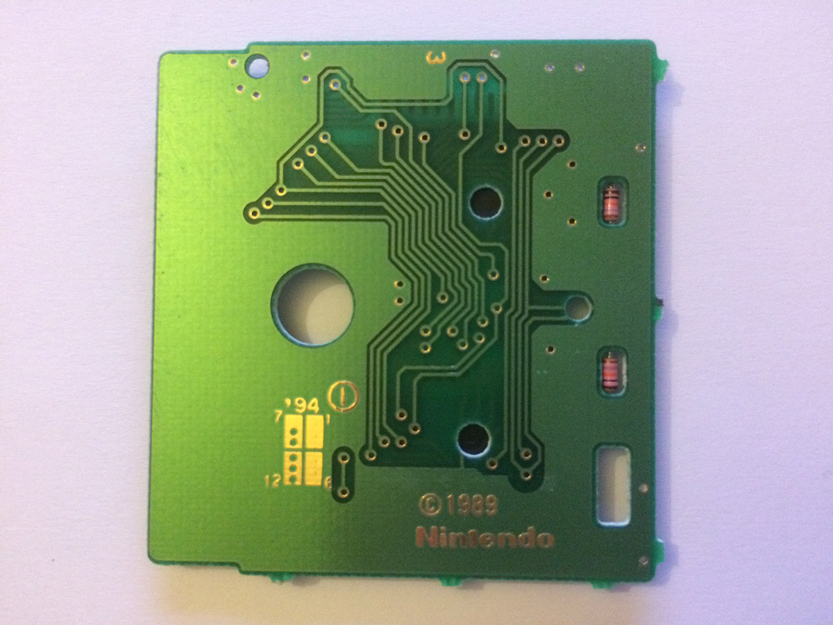 Duck Tales 2 (Disney's) FAH Back of the PCB