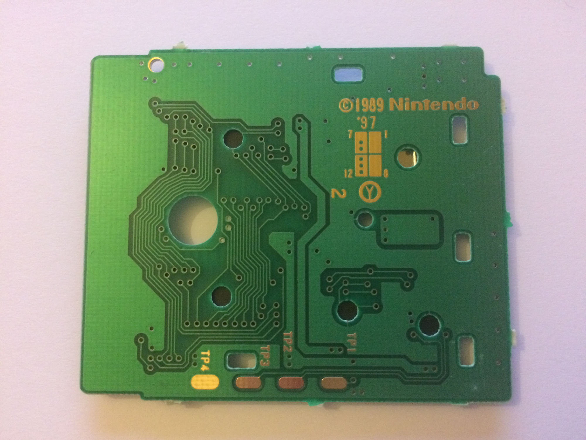 Game & Watch Gallery NFAH Back of the PCB