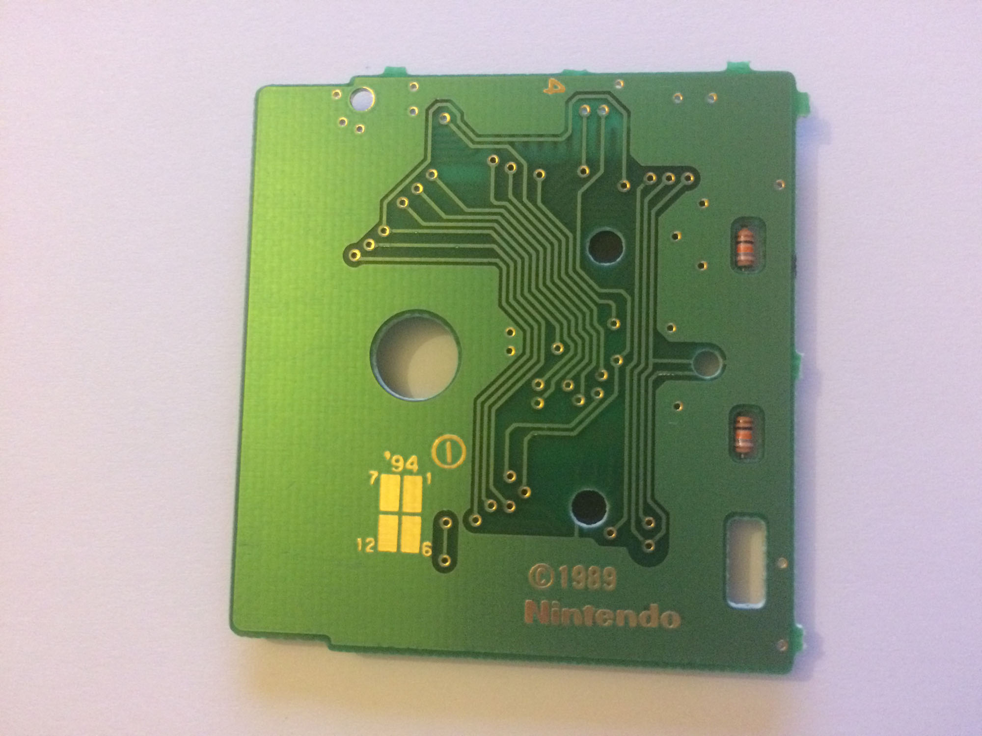 Game Boy Gallery 5 in 1 FAH Back of the PCB