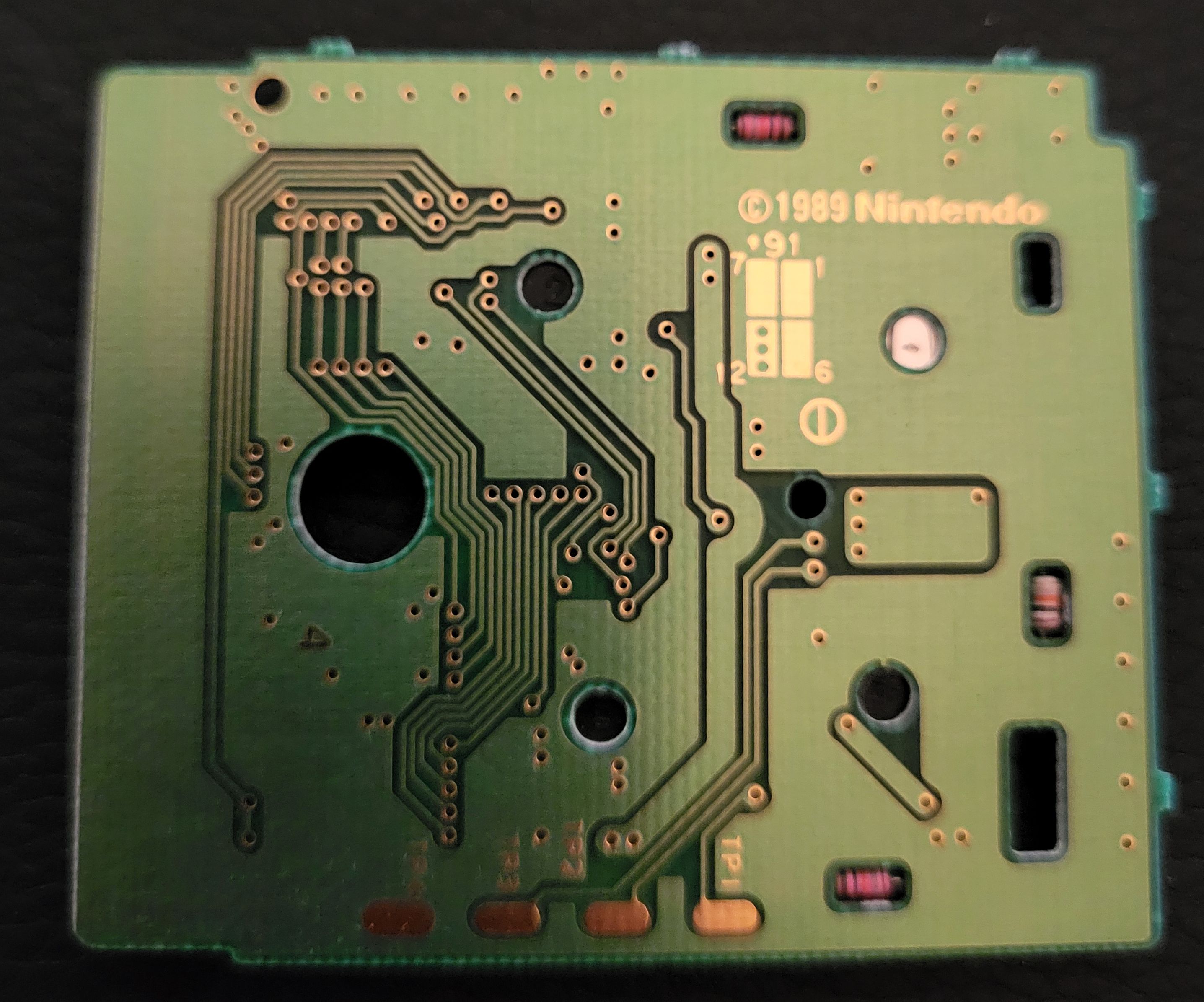 Kid Icarus of Myths and Monsters des Mythes et des Monstres CAN Back of the PCB