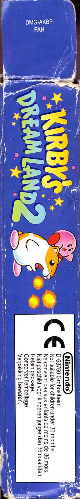 Kirby's Dream Land 2 FAH Box left site