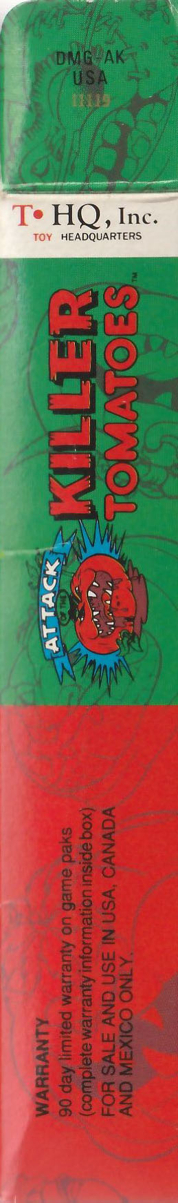 Attack of the Killer Tomatoes USA Box right side