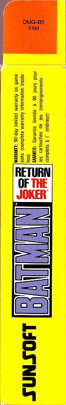 Batman Return of the Joker FAH Box right side