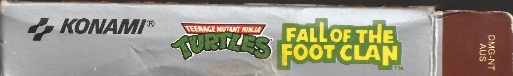 Teenage Mutant Ninja Turtles Fall of the Foot Clan AUS Box right side