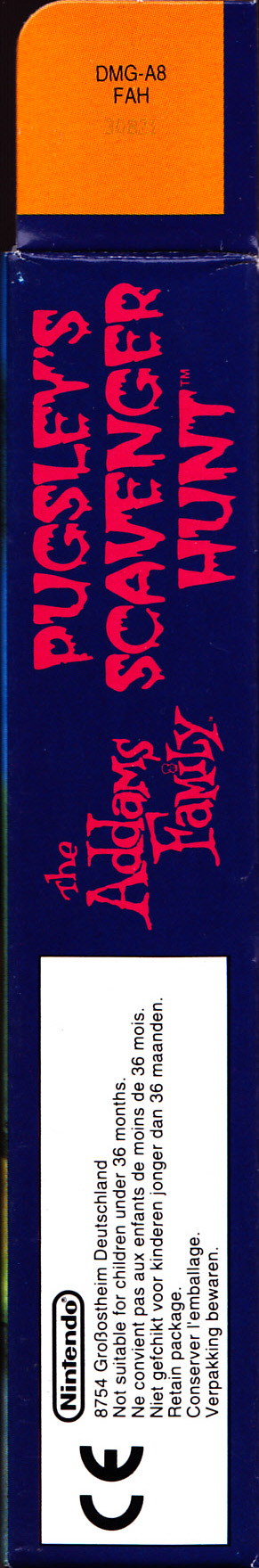 Addams Family Pugsley's Scavenger Hunt (the) FAH Box right side