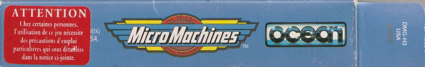 Micro Machines USA Box right side