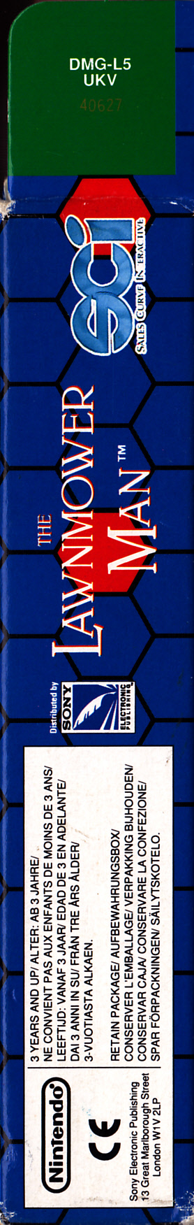 Lawnmower Man (with French sticker) UKV Box right side