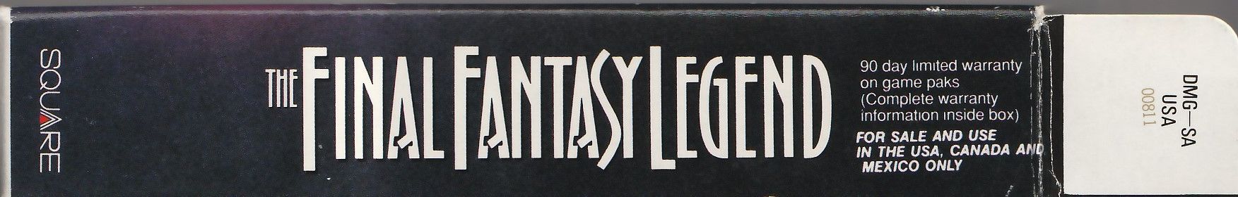 Final Fantasy Legend (the) USA Box right side