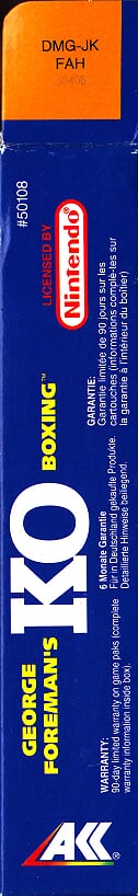 George Foreman's KO Boxing FAH Box right side