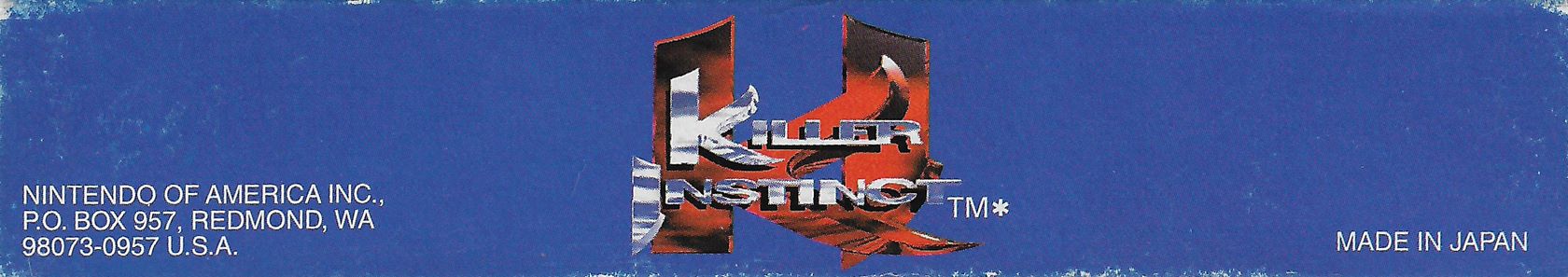 Killer Instinct USA Box top