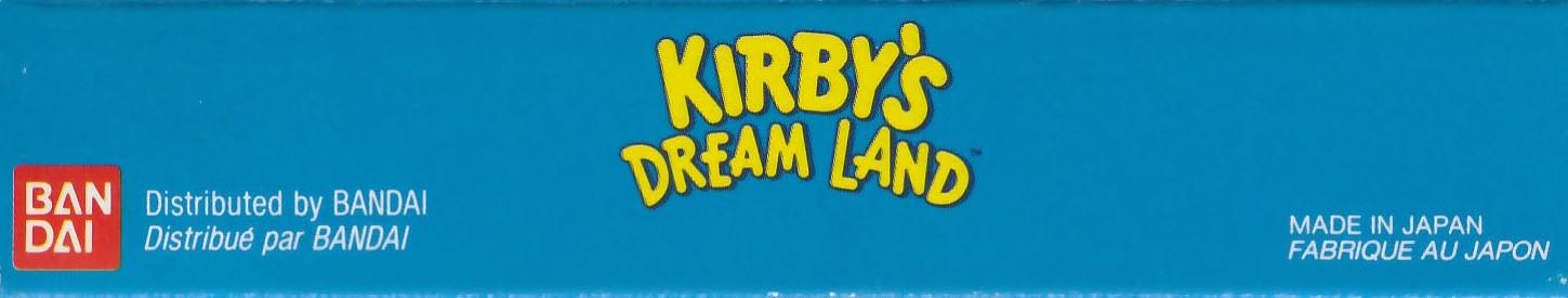 Kirby's Dream Land FAH Box top