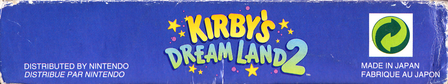 Kirby's Dream Land 2 FAH Box top